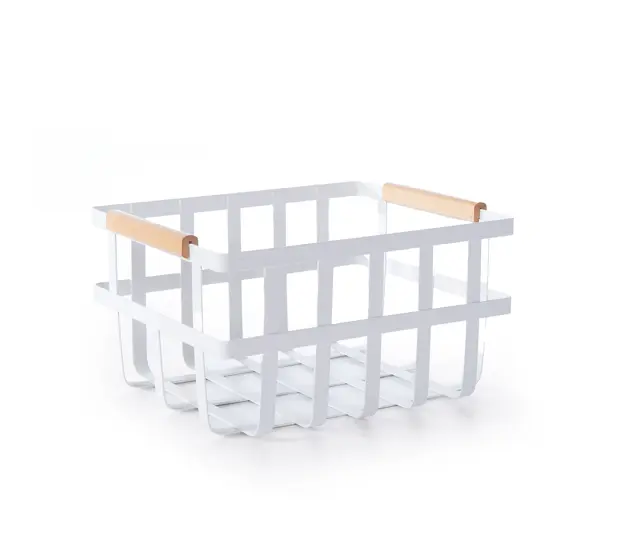 Nef-Nef Homeware Καλάθι Μεταλλικό Sezen 31x26x16,5 White 3