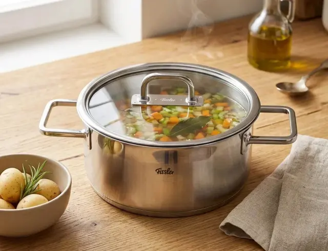 Κατσαρόλα Ημιχύτρα Fissler Viseo Pro με γυάλινο καπάκι, διάμετρο 20cm και χωρητικότητα 2.4lt00412520000 2