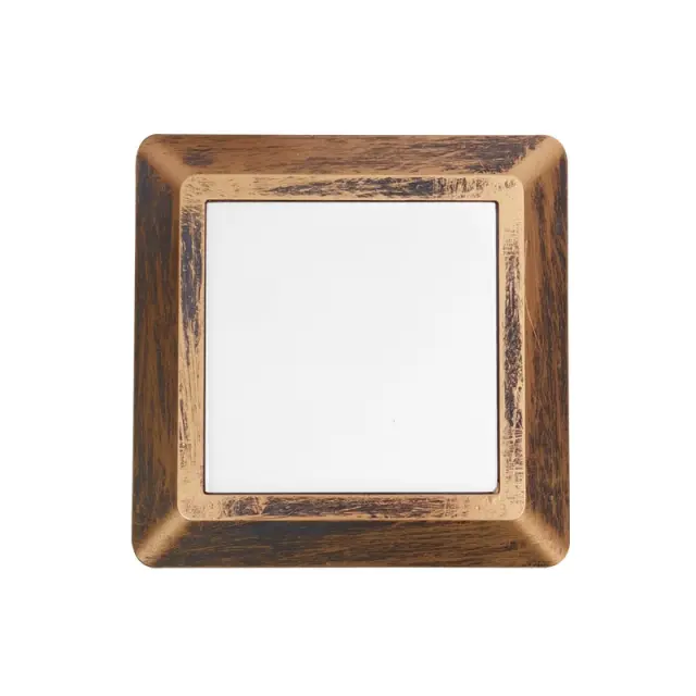 LED WALL SQUARE LUMINAIRE RUST 230V AC IP65 4W 3000K 270LM RA80 / SLIM51NR