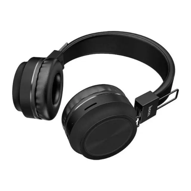 Hoco W25 Promise Ασύρματα / Ενσύρματα On Ear Ακουστικά με 12 ώρες Λειτουργίας Μαύρα HOC-W25-BK 3