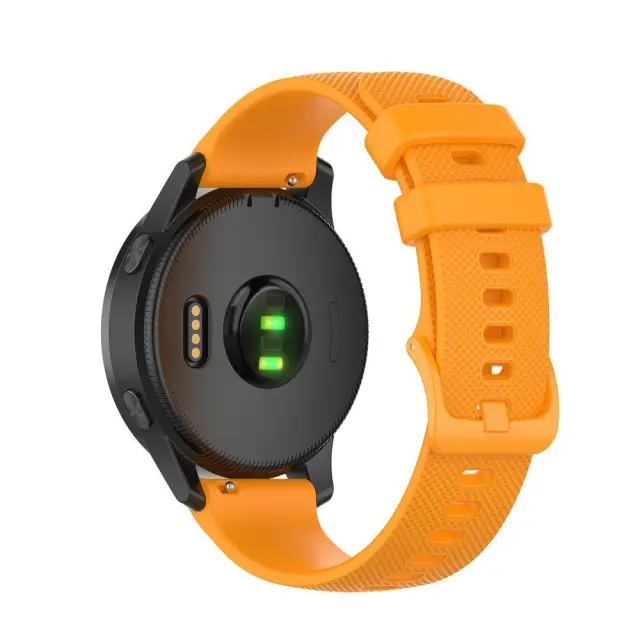 Grid Texture Silicone Band Για Samsung Gear S3 46mm/ Pace/ Stratos/ Watch GT/ GT2 / GTR /Versa / Magic 2 (Fits all 22") - Orange OEM