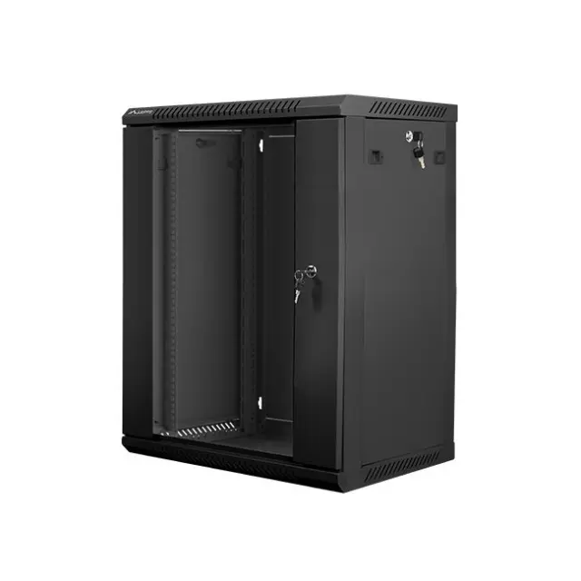 Lanberg Καμπίνα Rack 19" 15U 600X450 Black V2 (WF01-6415-10B)