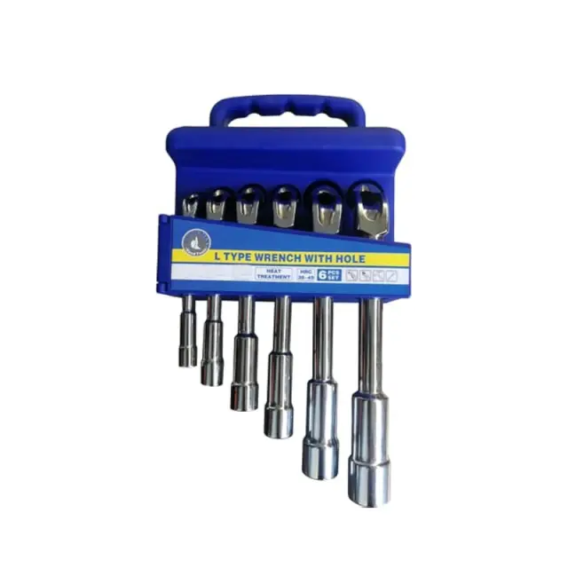Σετ Κλειδιά Σωληνωτά-Σπαστά 6τμχ τύπου L - L Type Wrench With Hole 089123