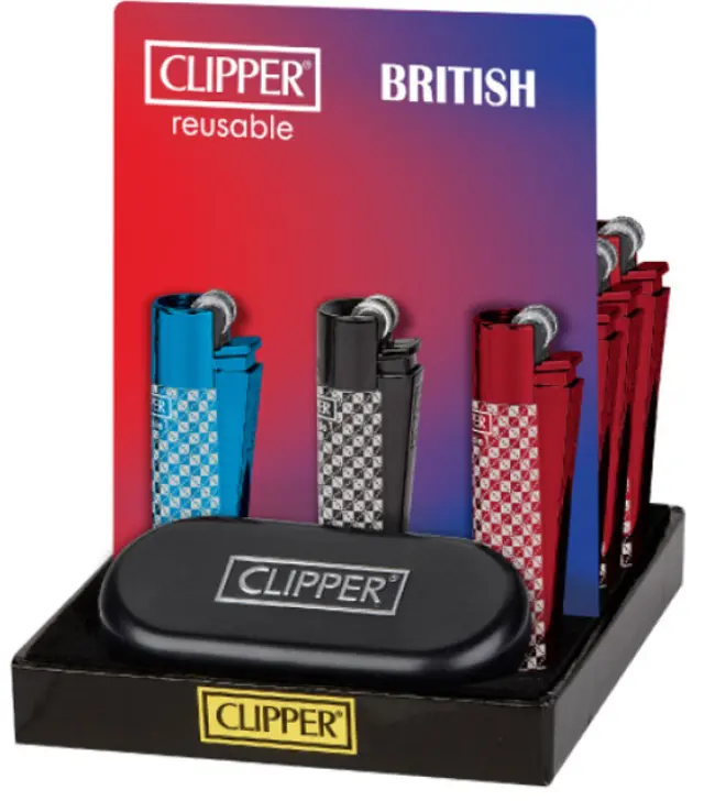 Clipper Αναπτήρας Μεταλλικός Μεγάλος - British Metal 2