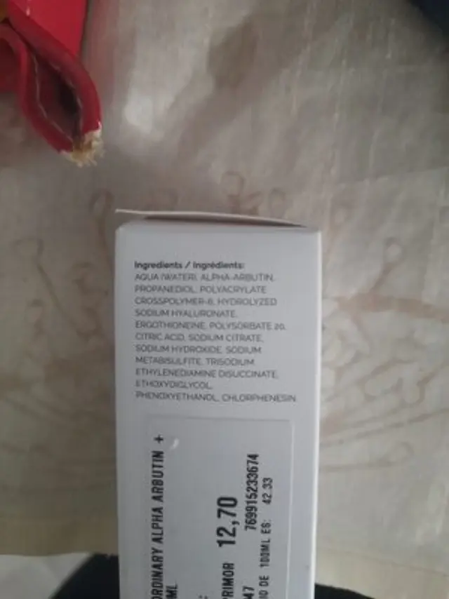 The Ordinary Alpha Arbutin 2% Ενυδατικό Serum Προσώπου με Υαλουρονικό Οξύ για Πανάδες 30ml