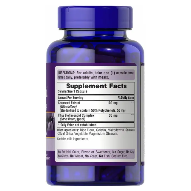Puritan's Pride Grapeseed Extract 100 mg 2