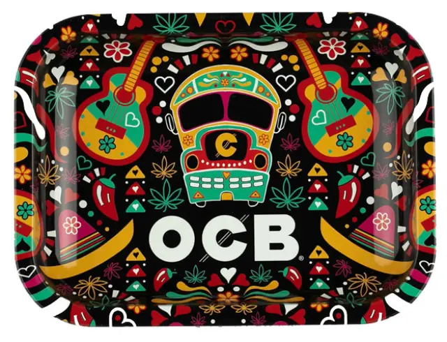 OCB Rolling Tray Δίσκος Purple με Καπάκι - Mini (19x14cm)