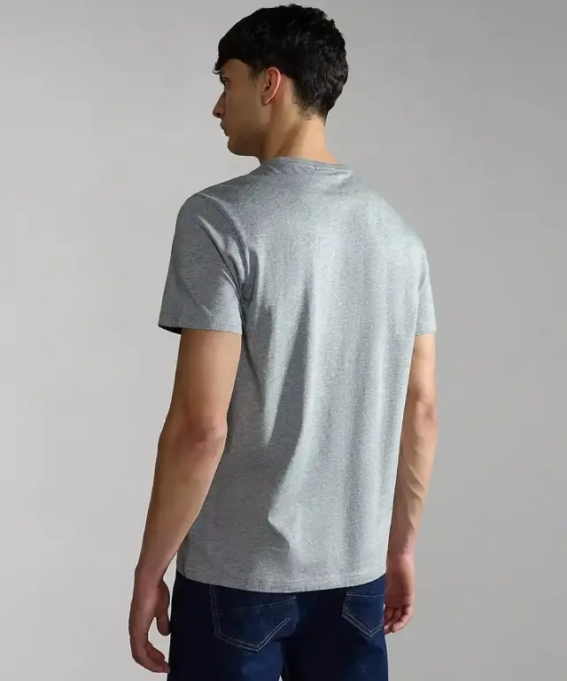 Napapijri - Ανδρικό T-shirt Salis Ss Sum Regular Fit NP0A4H8D-160 Γκρι - S 2
