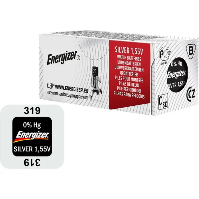 Energizer 319 Μπαταρία Silver Oxide Ρολογιών SR64 1.55V 1τμχ (9282340) (ENE9282340) ENEGIZER