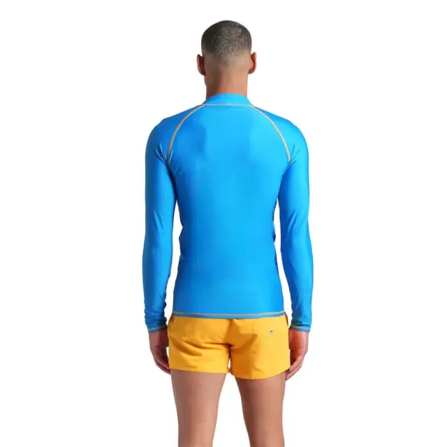 Arena Men's Rash Vest Longsleeve Graphic UV Protection Tee Μπλε 006291-800 (Arena) 2