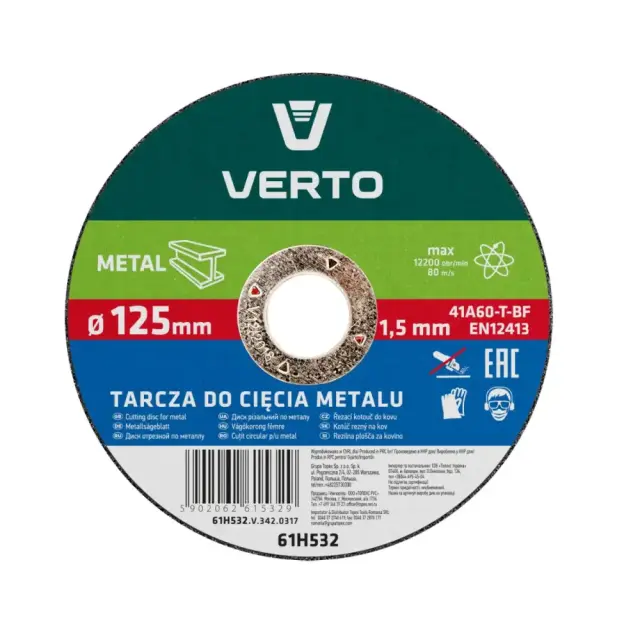 Δίσκος Κοπής Μετάλλου Verto 22.2mm TOP-61H532