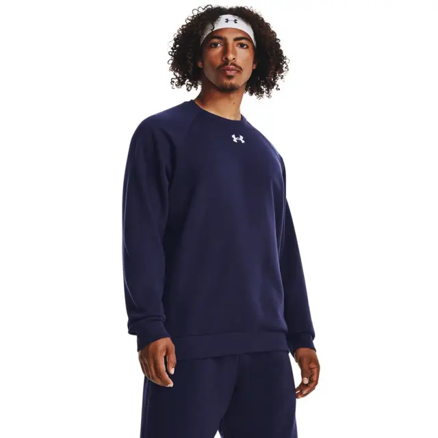 Under Armour Rival Fleece Crew (1379755-410) - Μπλέ