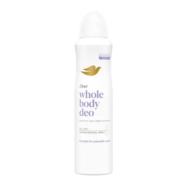 Dove Spray Whole Body Deo Lavender & Camomile 150ml για Όλο το Σώμα