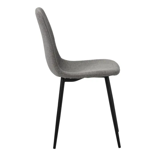 Καρέκλα Clara Unihome Γκρί/Μαύρο 55x58,5x93εκ (Σετ 4 τεμαχίων) 2