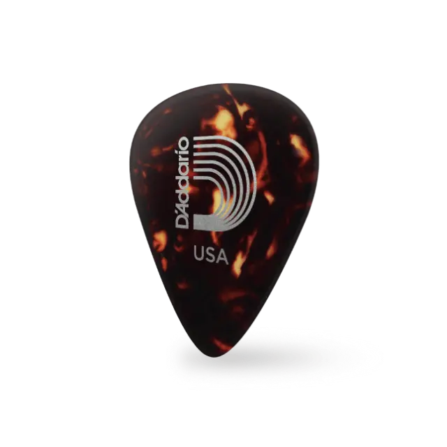 D Addario Shell-Color Celluloid Guitar Picks, 10 pack, Medium 2