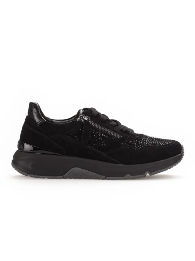 Gabor Sneakers Γυναικείο δέρμα Nubuck Μαύρο GAB/76898 87-SCHWARZ 3
