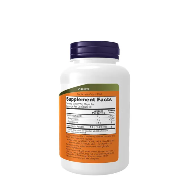 Now Foods Apple Pectin 700mg 120 κάψουλες 2