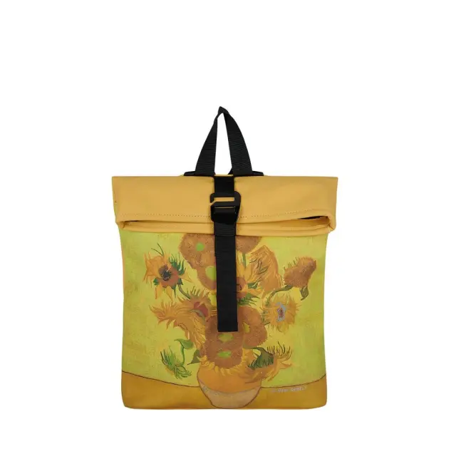 New Rebels Mart Art Roll-Top Backpack (S): Sunflower 2