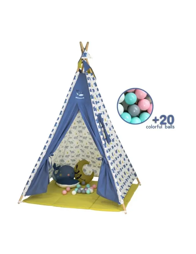 Παιδική Σκηνή με Μπάλες Bebe Stars Whale 302-181