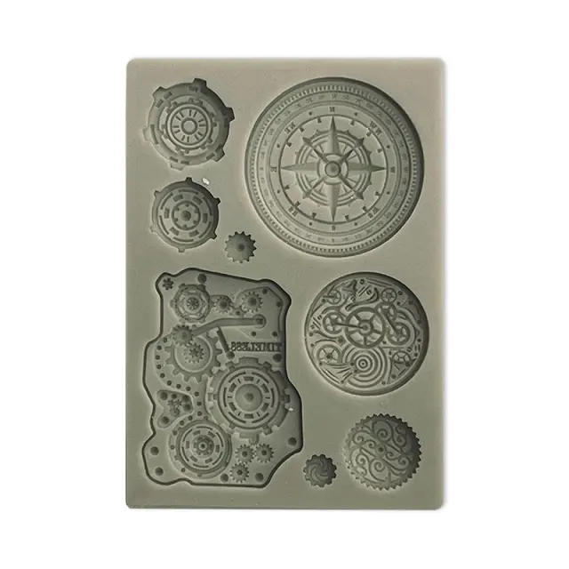 Καλούπι σιλικόνης A6, 10.5x14.8cm, Stamperia, Around the world, Mechanisms