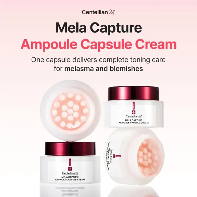 Centellian24 Madeca Mela Capture Ampoule Capsule Cream Κρέμα Προσώπου για Δυσχρωμίες και Πανάδες, 55ml 2