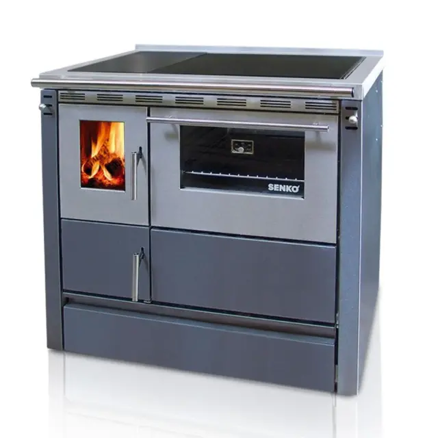 Senko SG-90 ενεργειακή σόμπα ξύλου Ανθρακί 7.5kw