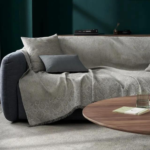 Ριχτάρι Τριθέσιου 180x310cm GOFIS HOME Neith Black stroke 395/14 (20-07-395-3/14)