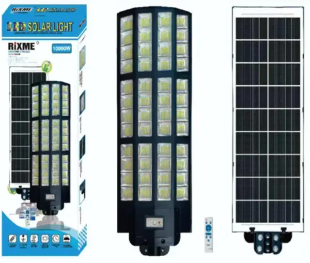 Ηλιακό φωτιστικό δρόμου 10000W με αδιάβροχο αισθητήρα κίνησης IP67 RZ-197