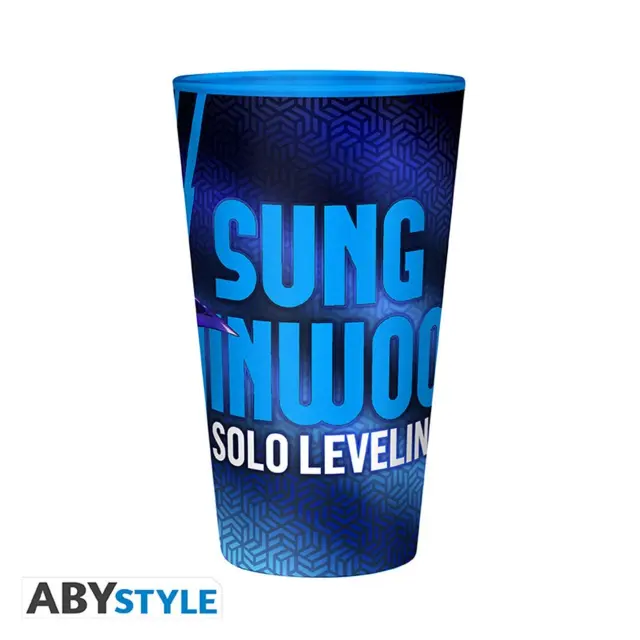 Ποτήρι γυάλινο SOLO LEVELING - Premium Large Glass - 400ml - Sung Jinwoo ABYVER313 2