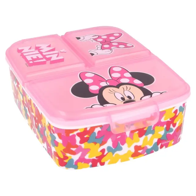 Φαγητοδοχείο πλαστικό MULTI COMPARTMENT SANDWICH BOX MINNIE SO EDGY BOWS 51120 2