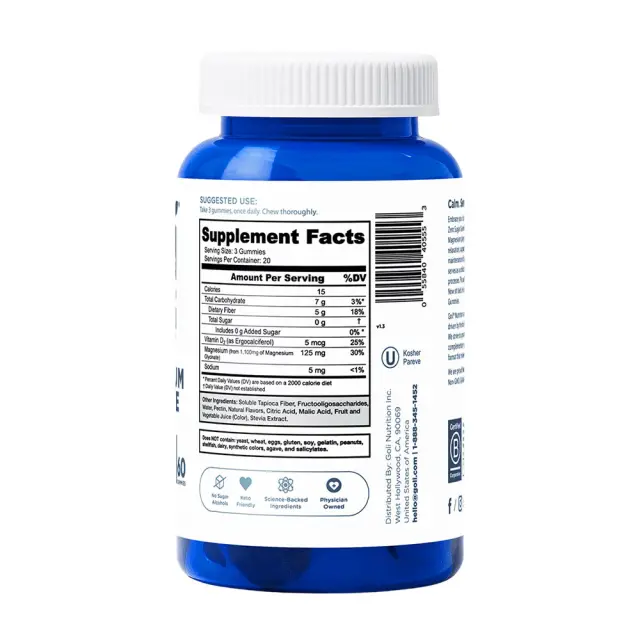 Goli Zero Sugar Magnesium Gummies 2