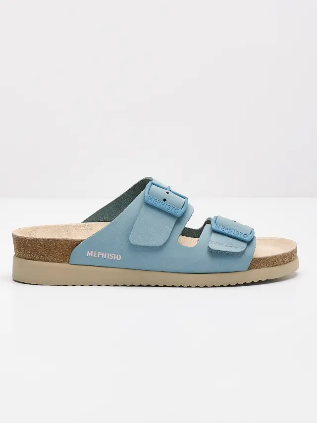 Mephisto Πέδιλα Γυναικείο δέρμα Nubuck Μπλέ MEP/HESTER SKY BLUE - 36 3