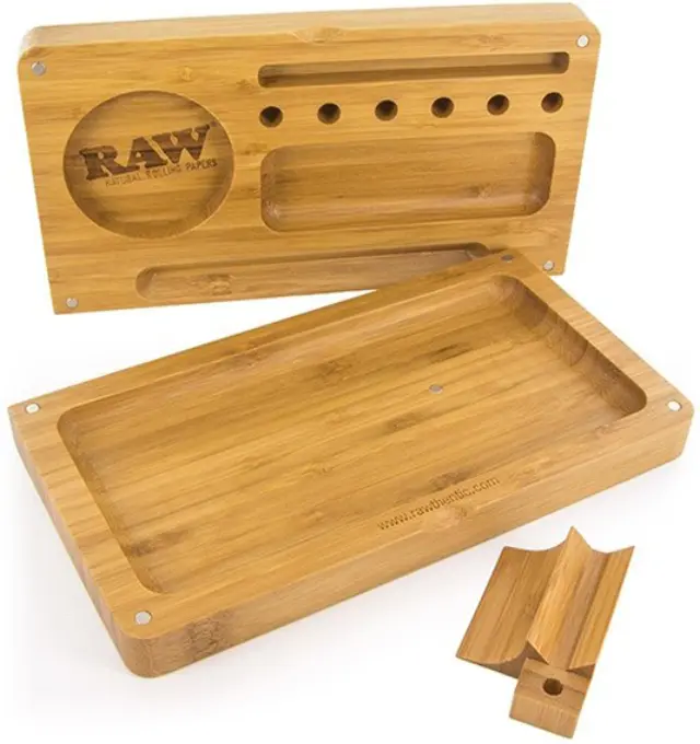 RAW Bambo BackFlip Rolling Tray Ξύλινο Κουτί