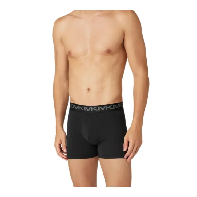 MICHAEL KORS Ανδρικό Boxer Μακρύ Stretch Factor Cotton - Τριπλό Πακέτο, Χρώμα Midnight - M 2