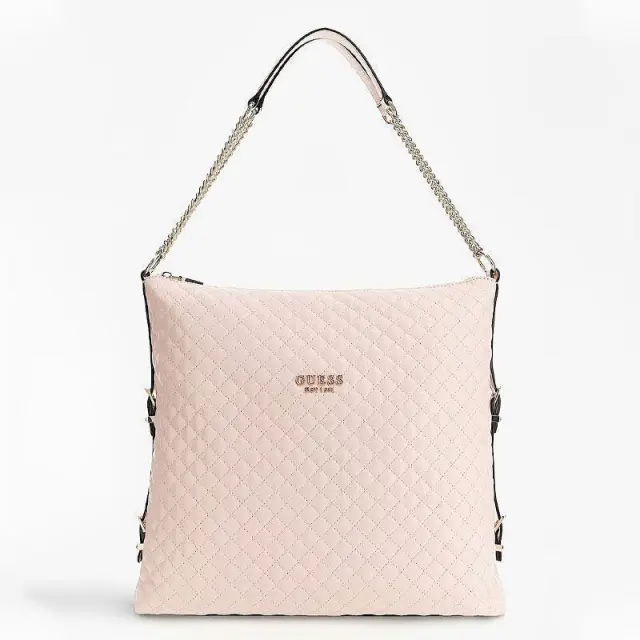 Μεγάλη Τσάντα Ώμου Guess Adam HWQG8694240-PLR Ροζ - One Size