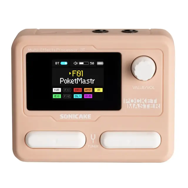 Sonicake Pocket Master Επεξεργαστής Εφέ Κιθάρας/ Μπάσου Ροζ