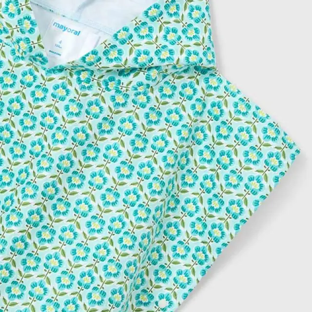 Mini 2 έως 10 ετών Πόντσο-Πετσέτα μπλε σκούρο - One Size 2