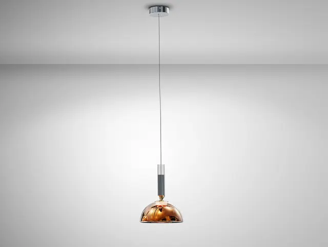 Charlize 312479 – Κρεμαστό Φωτιστικό Οροφής LAMP 1L Bronze LED Μαύρο/Χάλκινο Σκούρο Γκρί
