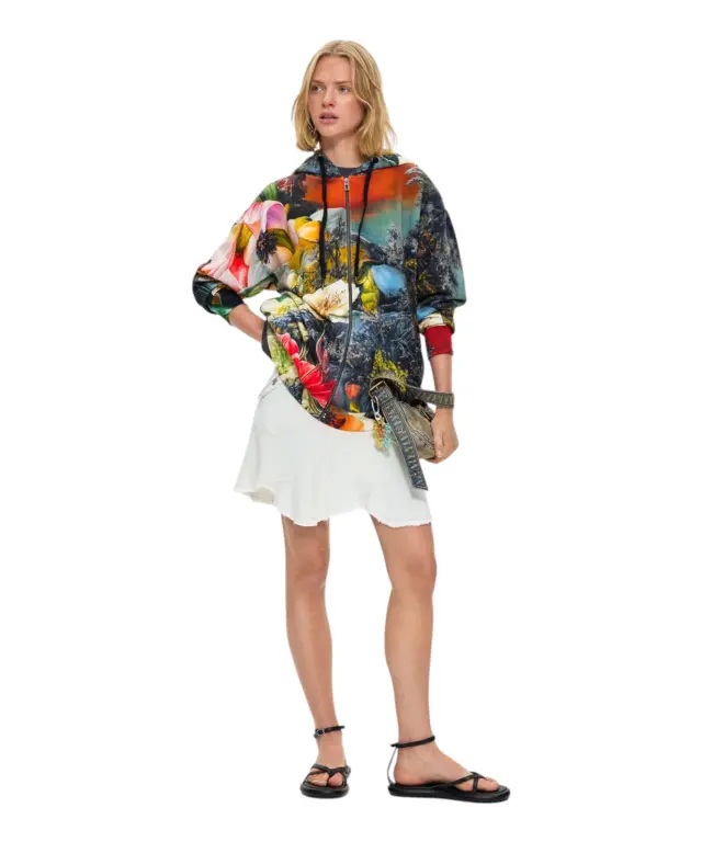 Desigual - Γυναικεία Ζακέτα Φούτερ 26WWSK05-9019 Πολύχρωμο/Φλοράλ 2