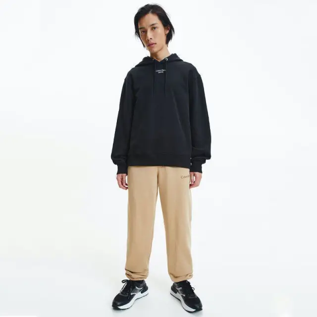 Calvin Klein - Ανδρικό Φούτερ με Κουκούλα J30J320604-BEH Μαύρο - 2XL 2