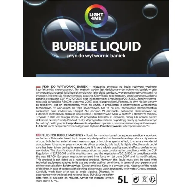 LIGHT4ME bubble liquid mega efficient 5L 2