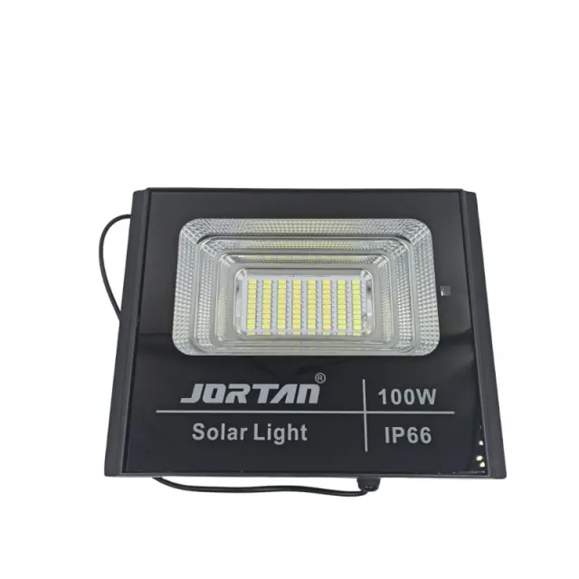 Jortan JT-BJ100W-TZ Στεγανός Ηλιακός Προβολέας LED 100W Ψυχρό Λευκό 6500K με Τηλεχειριστήριο IP66