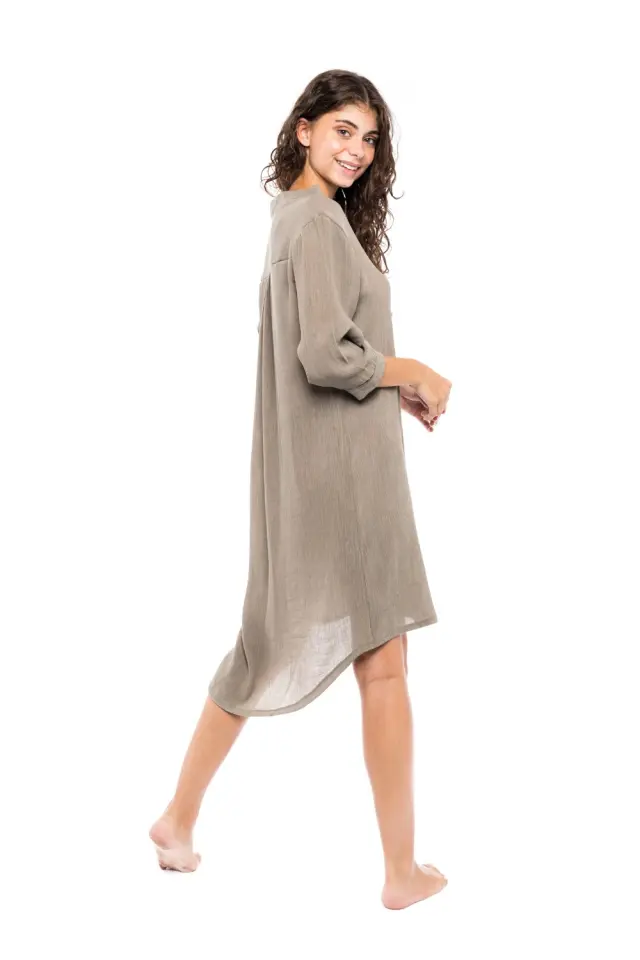 B269 - Yellow - BEACHWEAR CREPE BOHO 3