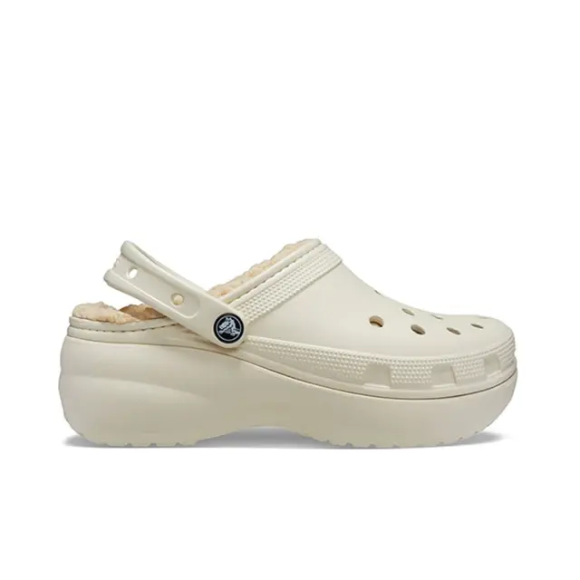 Crocs Classic Platform Lined Clog (207938-2Y2) - Μπέζ