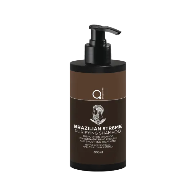 Brazilian STR8ME Purifying Shampoo 300ml by Qure- Σαμπουάν για Βαθύ Καθαρισμό 2