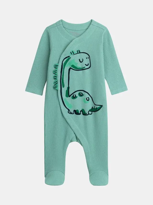 Βρεφική Πιτζάμα για Αγόρια Mint Dino ΜΠΛΕ