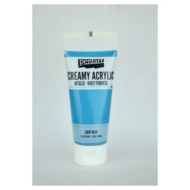 Χρώμα ακρυλικό Creamy 60ml Pentart - Metallic Light Blue