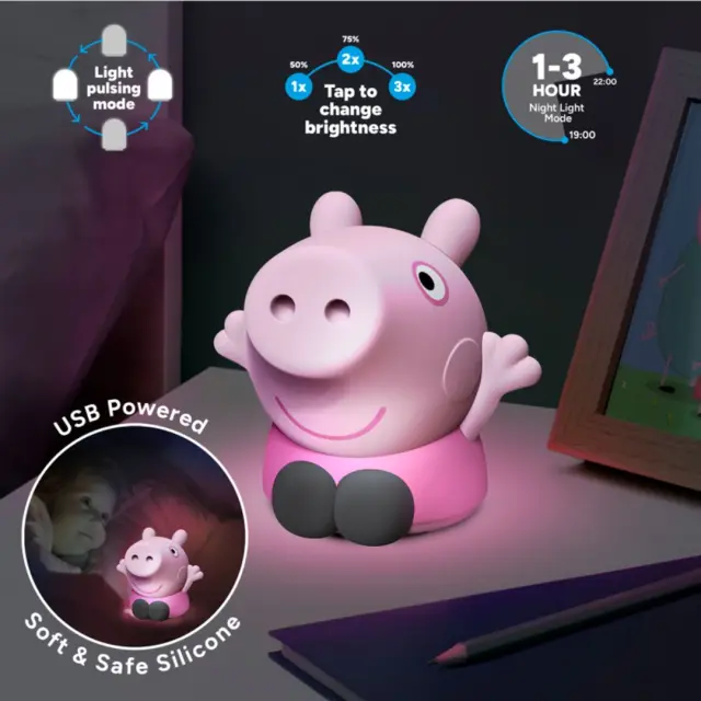 Paladone - Peppa Pig Silicone Light Rechargeable - Fan Shop and Merchandise 2