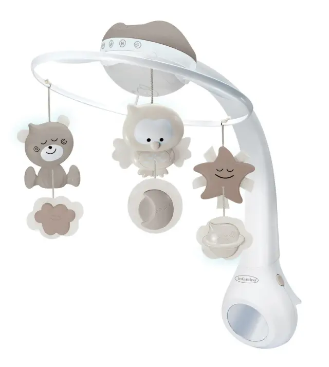 INFANTINO 3 IN 1 PROJECTOR MUSICAL MOBILE (ECRU)