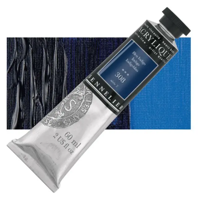 Ακρυλικό Sennelier Extra Fine - 308 Indigo S2 - 60ml